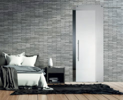 Casali White glass door sliding porta vetro laccata lacquer