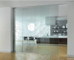 Casali alpha sliding glass door porta scorrevole vetro Albero overlopping