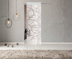 Casali glass door sliding porta vetro scorrevole Aura